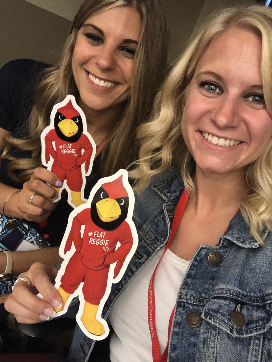 Excited to be back at <a href="/IllinoisStateU/">Illinois State</a> for the New Teacher Conference #FlatReggieISU