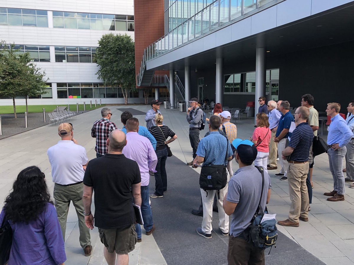 NC_ASLA's tweet image. Eric Davis, PLA, LEED AP leading us on an awesome tour on this morning #NCASLA2018 FROM INDUSTRIAL TO URBAN: SHAPING DURHAM'S REVITALIZATION @surface678