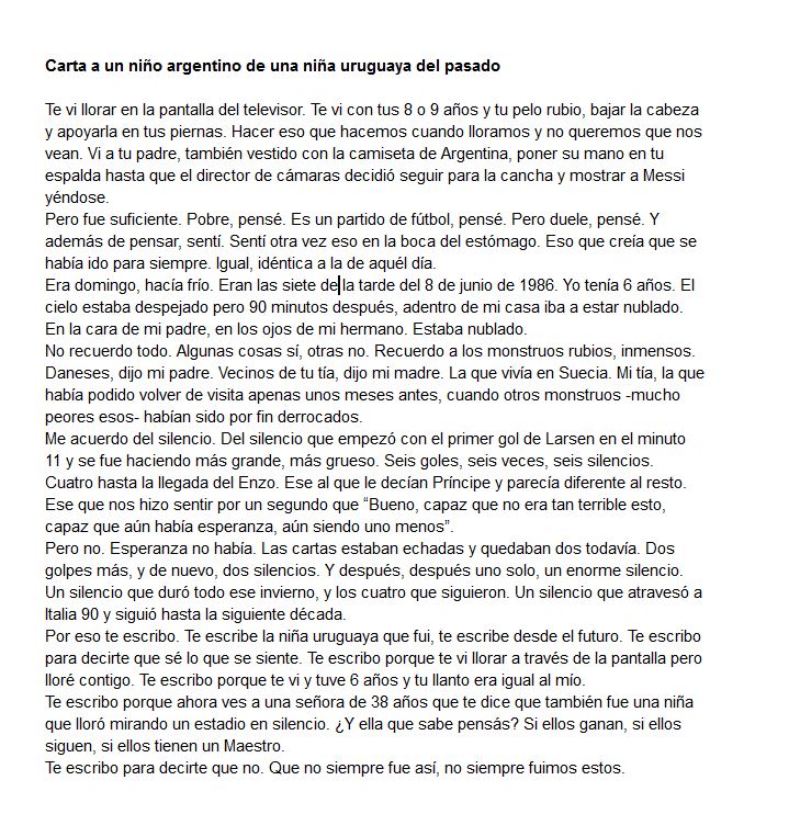 perezanalaura's tweet photo. Ayer en la tele te vi llorar y te escribí esto https://t.co/F7MNj13ycF