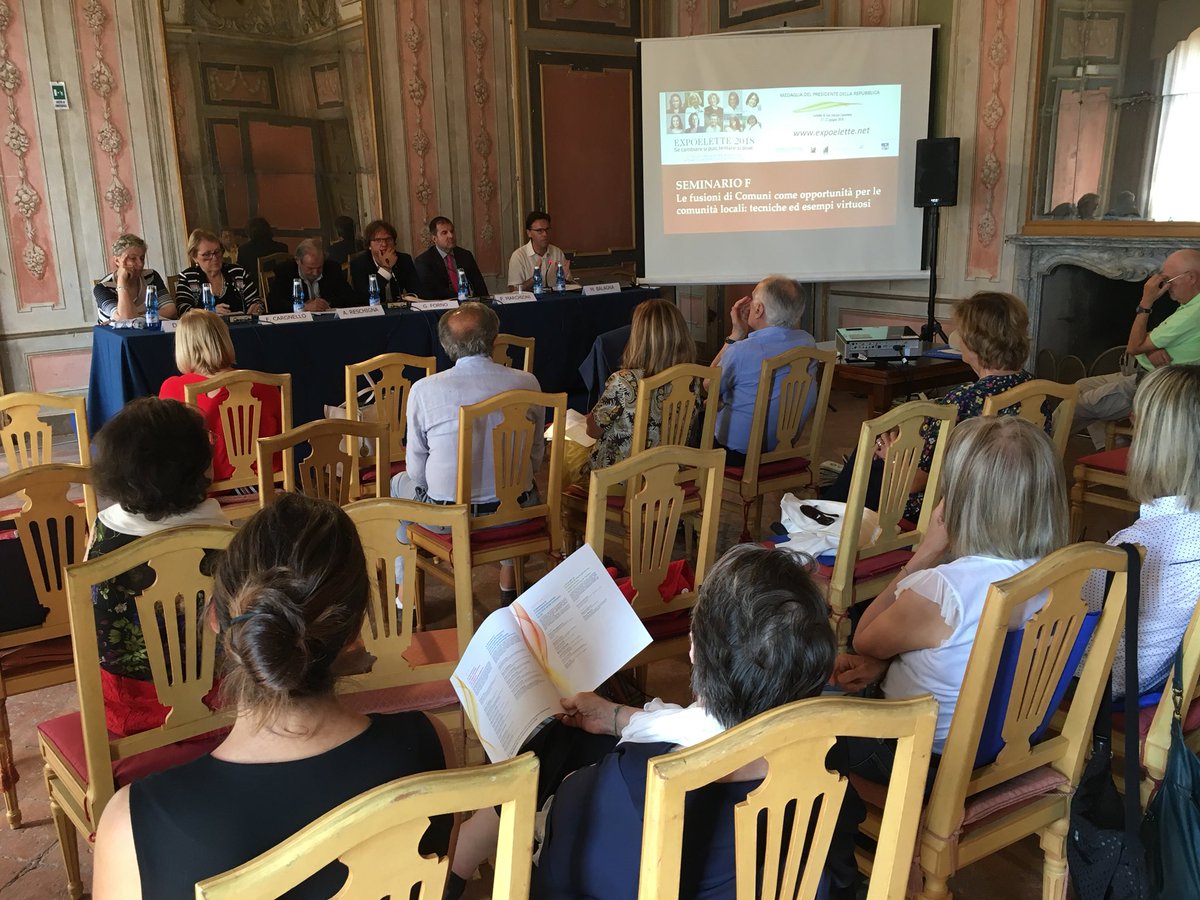 Come rendere le fusioni fra Comuni opportunità per migliorare la vita dei cittadini? Esempi virtuosi e un’analisi al tavolo del Seminario F del programma #ExpoElette2018