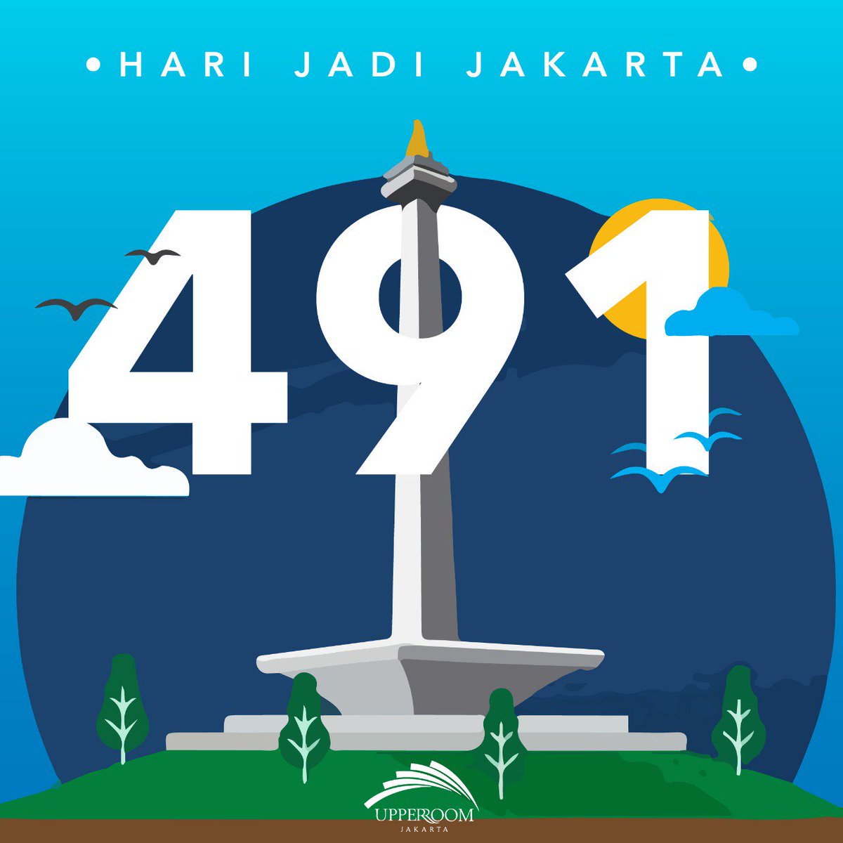 UpperRoomJKT's tweet photo. Tanggal 22 Juni ditetapkan sebagai hari jadi Jakarta oleh Sudiro, Walikota Jakarta, pada tahun 1956. 

#HUTJakarta
#UpperRoomJKT #UpperRoomJakarta #UpperRoomHall https://t.co/2QPFiJmEvt