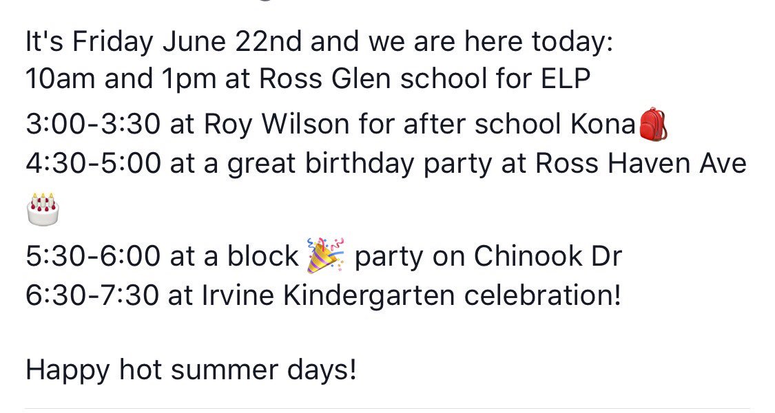 It's Friday!  Party time with Kona today!