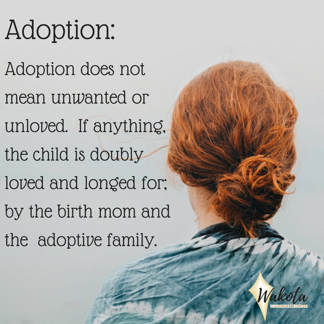 GSWakota's tweet photo. Adoption is a loving choice.
#Adoption #BirthMomsRock #BirthParents #ExploreAdoption #ReferralsAvailable #AgapeLove #Brave #Strong https://t.co/S6QWH4FccI