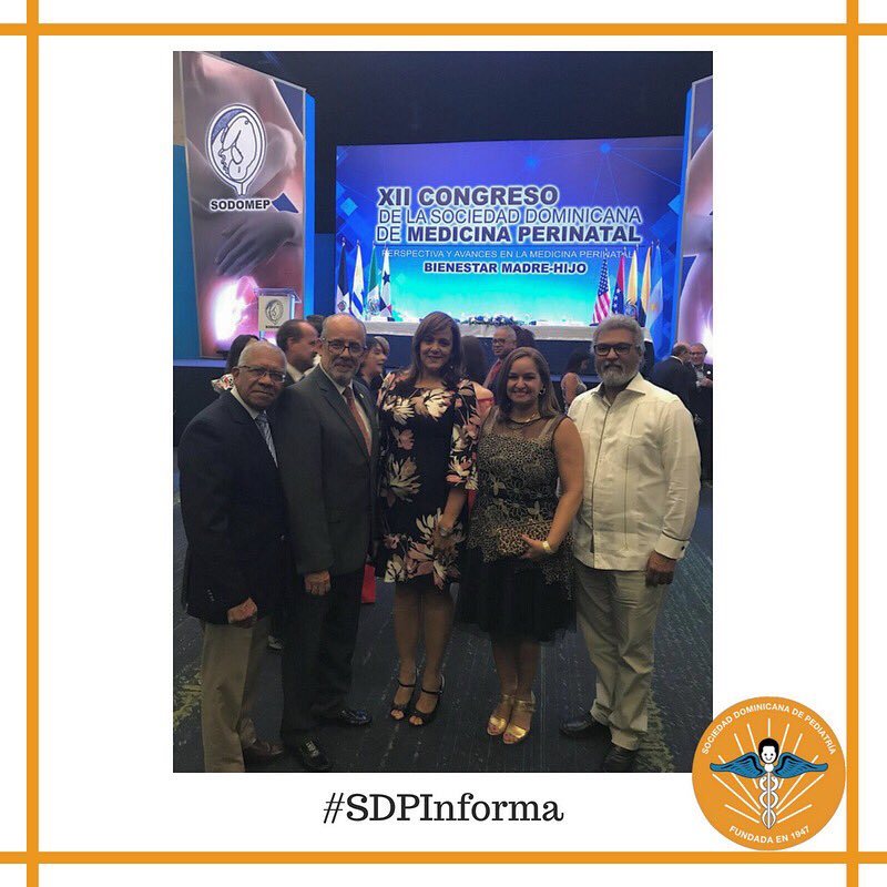 PediatriaDom's tweet photo. Buenos días ☀️ [ #SDPInforma] 📝📸 
Compartimos con ustedes algunas fotos del XII Congreso de la Sociedad Dominicana de Medicina Perinatal . En la actividad estuvieron  prensentes , el doctor Edgar Allan Vargas y la doctora Sandra D'aleman, Presidente y Secretaria de #SDP . https://t.co/KOUn4s3kZu