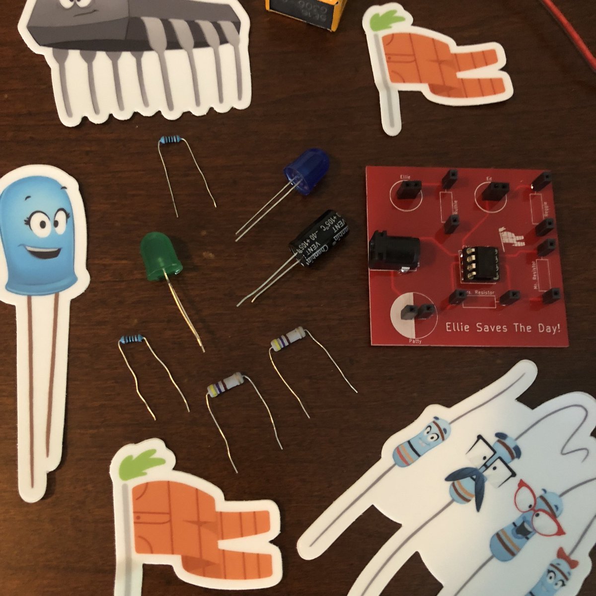 For Ellie Saves the Day, we're moving the characters and our kits beyond the breadboard and onto the Printed Circuit Board! Just four more days until our #Kickstarter launch!