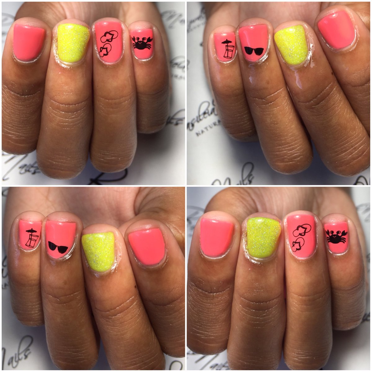 BNNails's tweet image. Kiddie Gel polish manicure designed to perfection! #kiddienails 💅🏾⛱🦀🕶👙🌴☀️Swipe 👉🏽💅🏽 #bnnails#beachnails #details #summernails #vacationnails#newdesigns#cutenails