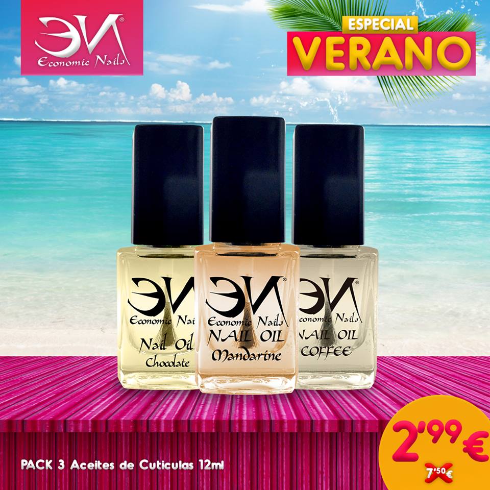 economicnails's tweet photo. ¡Feliz Finde!😊Happy Weekend!
☀ OFERTAS ESPECIAL VERANO ☀
PACK 3 ACEITES DE CÚTICULA 12ML por solo 2.99€
Es calidad, es Economic.
Pedidos: https://t.co/D54cMPrsUf
#FelizFinde #HappyWeekend #aceite #cuticula #nailoil #aceitecuticula #uñas #nails #nailsdesign #manicura #manicure https://t.co/MzyzyR5ve2