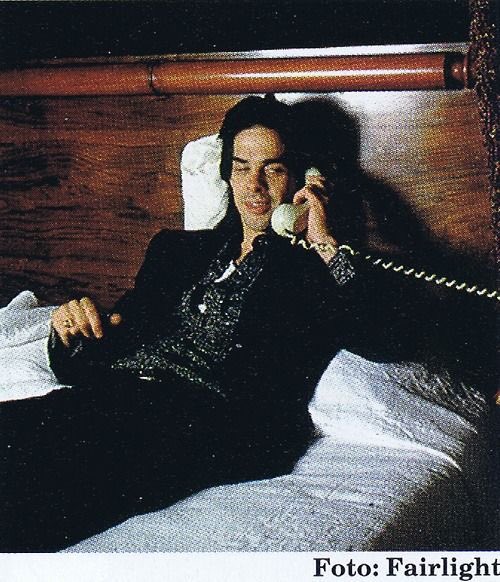 cavethings's tweet image. nick cave calling on the phone