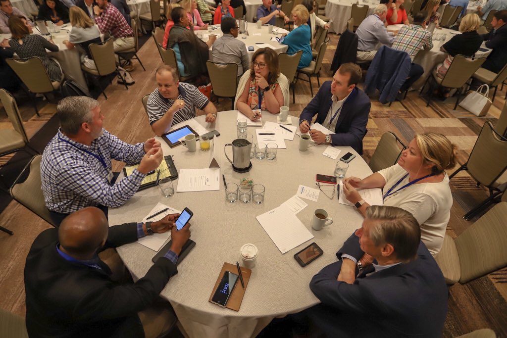 clt_alliance's tweet photo. Mike Whitehead with the @IntentionalLdr talking with @CLTMayor, @CLTChamberBob, and @FFTC_RCCL about the things they have all learned from our time in Atlanta during #CLTICV. Great takeaways on education, economic mobility, and regional identity. #ALLIN https://t.co/18yZznEaId