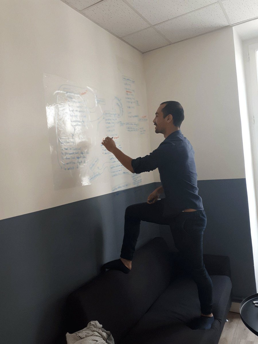 PleziApp_FR's tweet photo. Une réunion de dev chez Plezi 😛 En préparation de nouvelles features ! ⚙️#work #developers #superdev #PleziTeam https://t.co/rNjevU0iu6