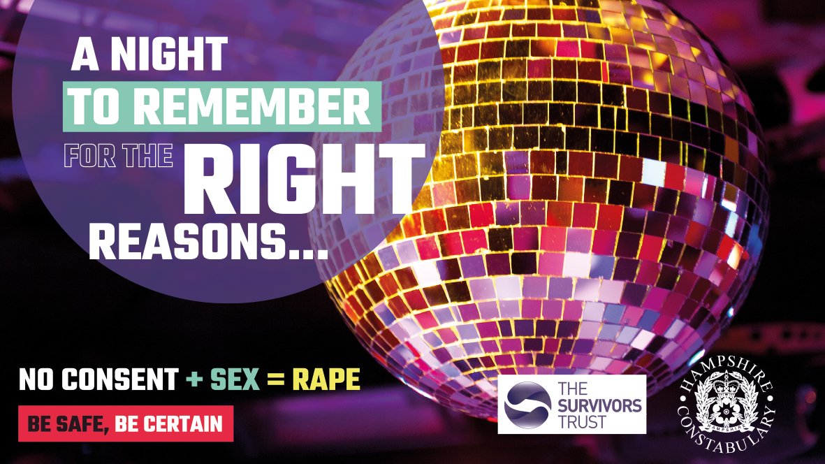 HantsPolice's tweet photo. #DisrespectNobody Ahead of #prom and end of year parties we’re sharing messages around sexual consent and harassment. Find out more here: https://t.co/4HTxhVOs0j https://t.co/v7wqlVOi3m