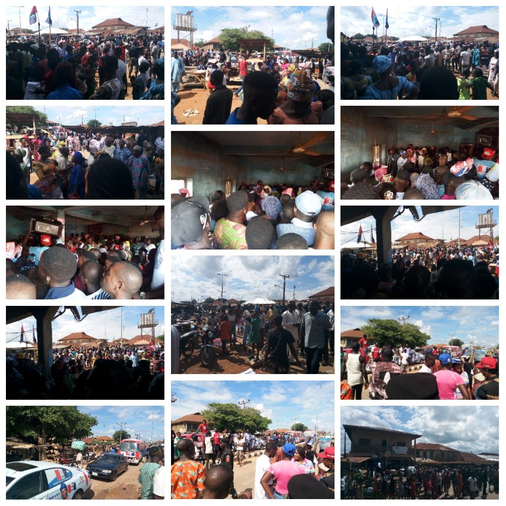 OSAprapra's tweet photo. #OSALGTour: Otunba Segun Adewale (OSAPraPra) storms Ise Orun LG to meet ADP Ise Orun LG excos ahead of State Wide campaign. Massive turnout #OSAPraPraForGovernor #VoteADP #EkitiDecides #Ekiti2018 https://t.co/zQZqETZw8F