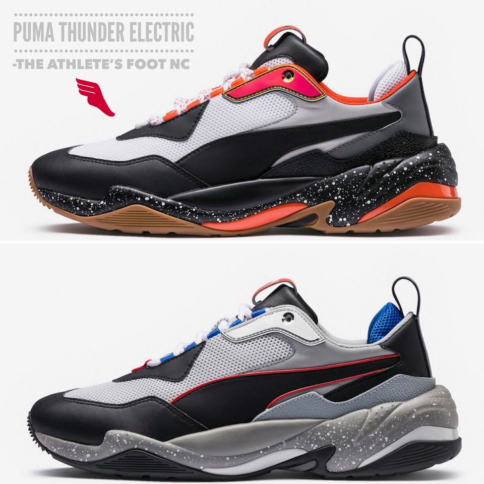 puma thunder electric on feet