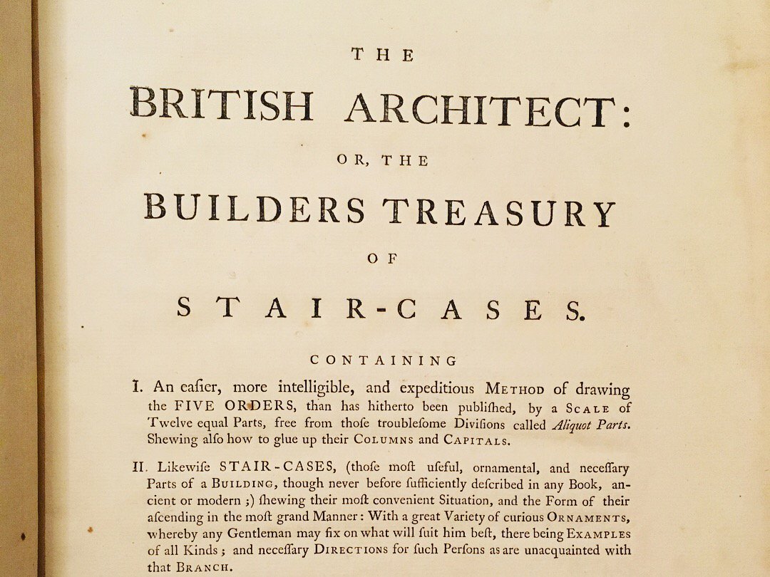 ArchLibND's tweet image. “An easier, more intelligible, and expeditious method of drawing the five orders” in Abraham Swan’s THE BRITISH ARCHITECT, no. 79 on Helen Park’s list of list of architectural books available in America prior to the revolution. #rarebookfriday