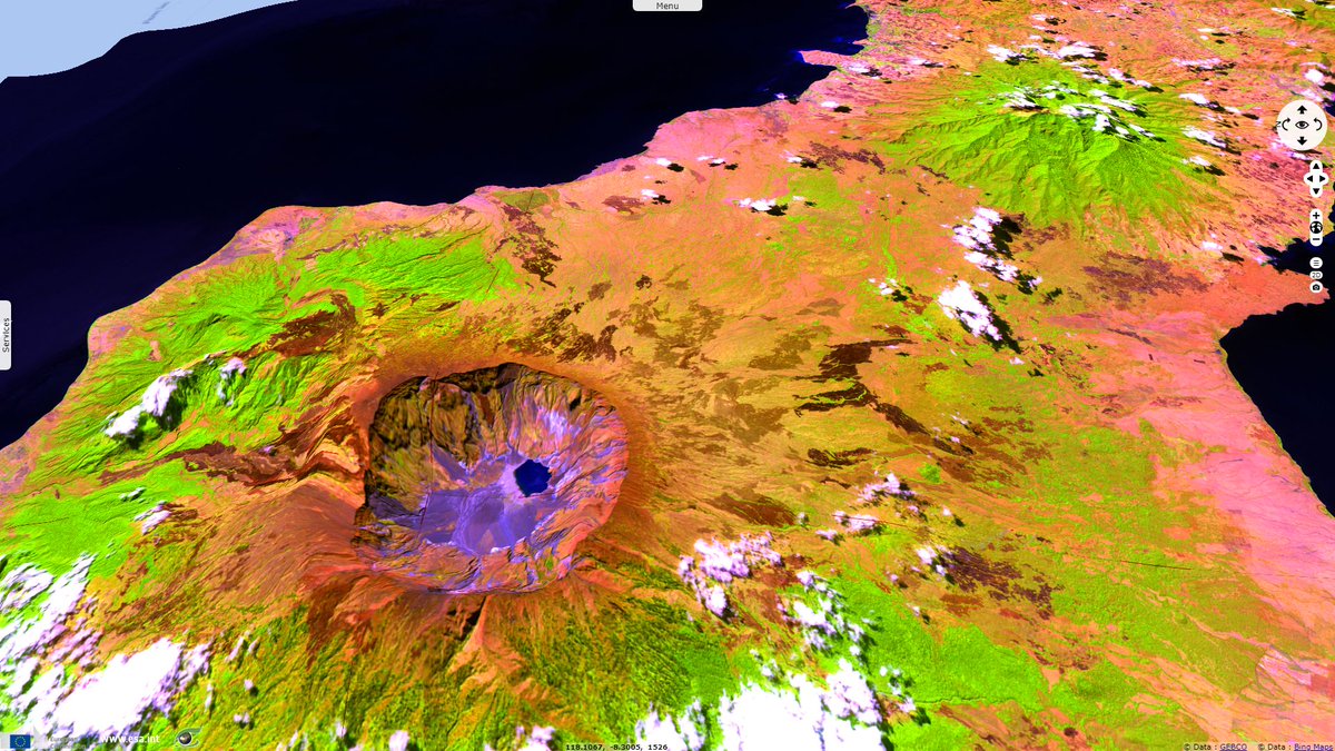 Esa Earthobservation On Twitter Mount Tambora An Active Volcano In Indonesia Responsible For The Biggest Eruption Ever Recorded In History So Far It Used To Top 4000m Before Its 1815 Eruption Removed
