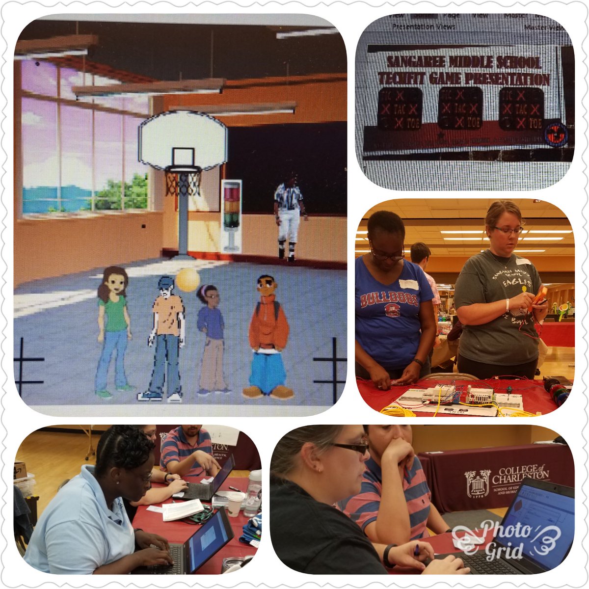 Farena98's tweet photo. Working on our presentation for today!!! @GoTECHFIT @SangareeMiddle #TECHFIT2018 #TeacherShowcase https://t.co/Moj1etD87v