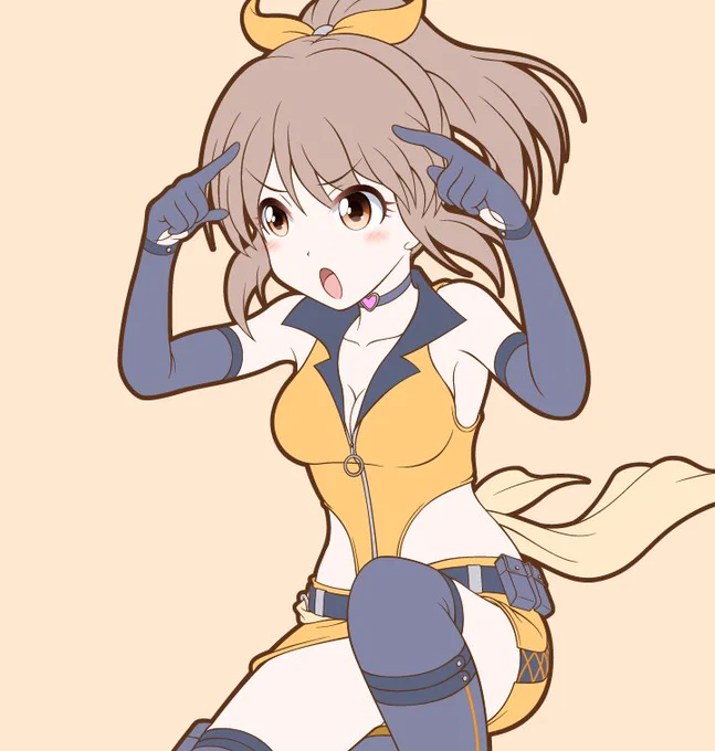 中の人の誕生日とギルティCD発売祝いに。(仮塗り) #鈴木絵理 #堀裕子 