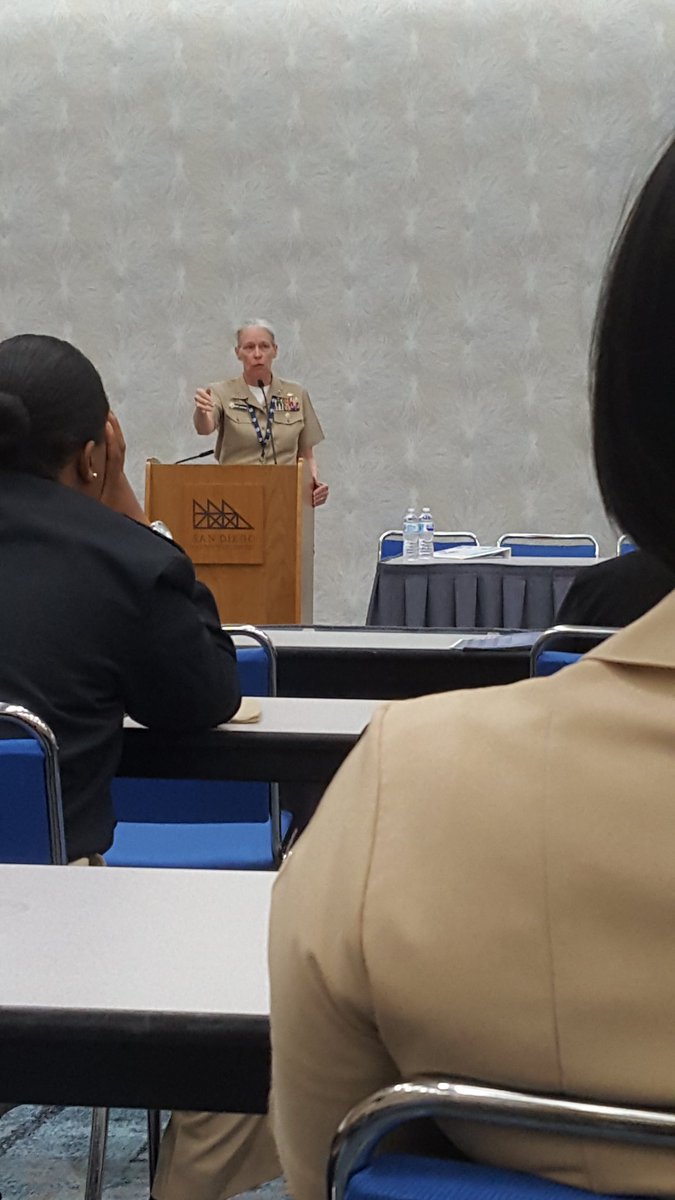 janetdolly's tweet photo. VADM Jackson at #JWLS2018 talking about how to better navigate your career, getting/giving mentorship, and managing change and outside forces...professionally and personally. https://t.co/UDih3vM690