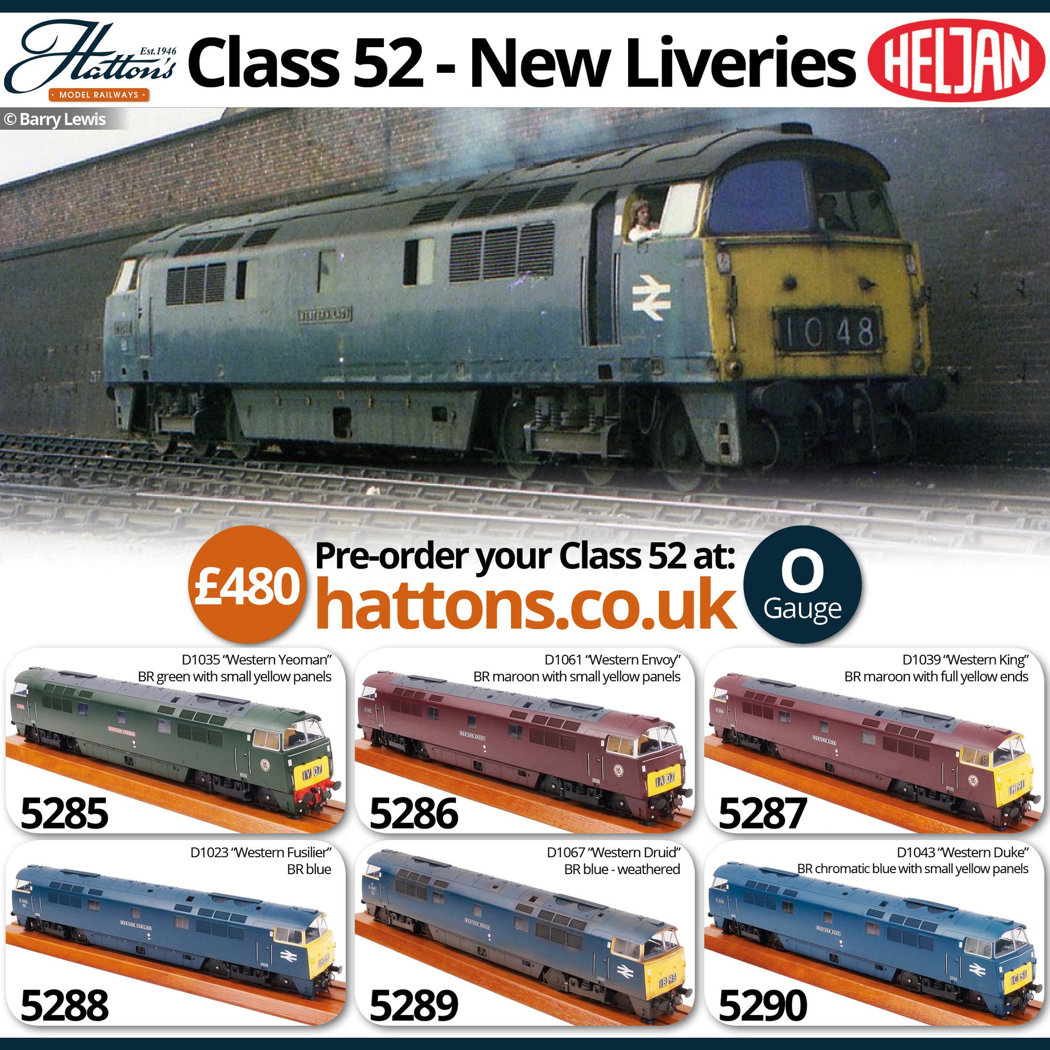 Heljan o gauge class 52 2025