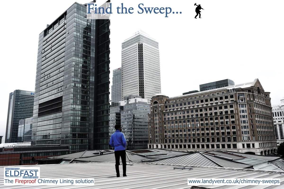 Landyvent's tweet image. Norm is in London Docklands mourning the lack of chimneys... Can you spot him? When you do don't give the game away!

Find your local sweep: landyvent.co.uk/chimney-sweeps

#findthesweep #landyvent #chimneysweep #eldfast #creaway #saversystems #game #normthesweep #wheresnorm #docklands