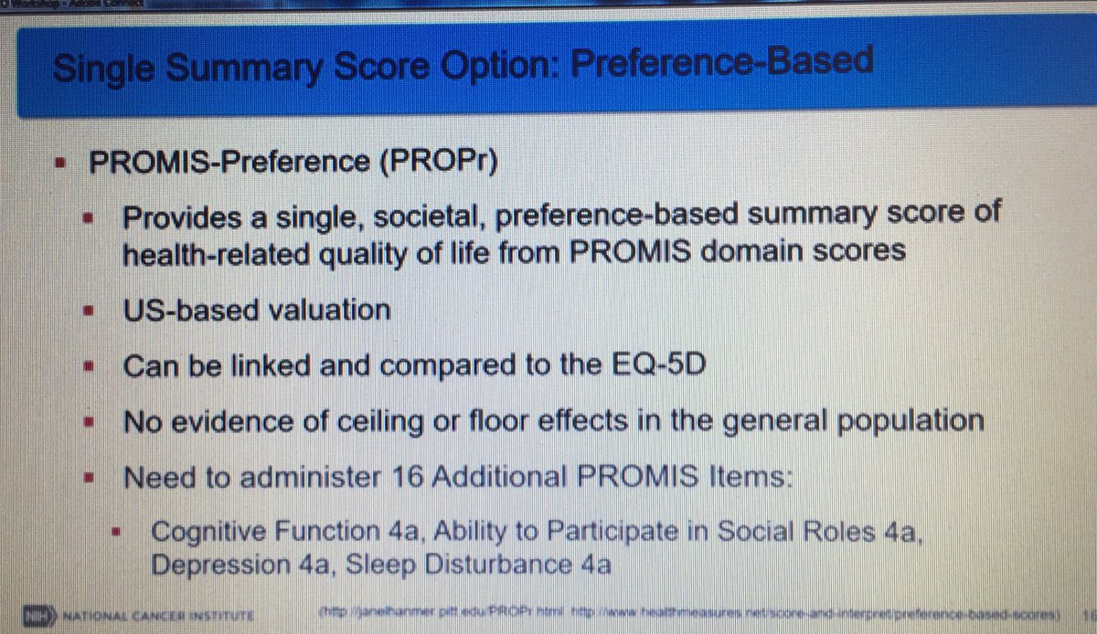 drmelcalvert's tweet photo. Preference-based #promis score .. interesting new development Roxanne Jensen #OCEOutcomes @FDAOncology https://t.co/IV0749GcA1
