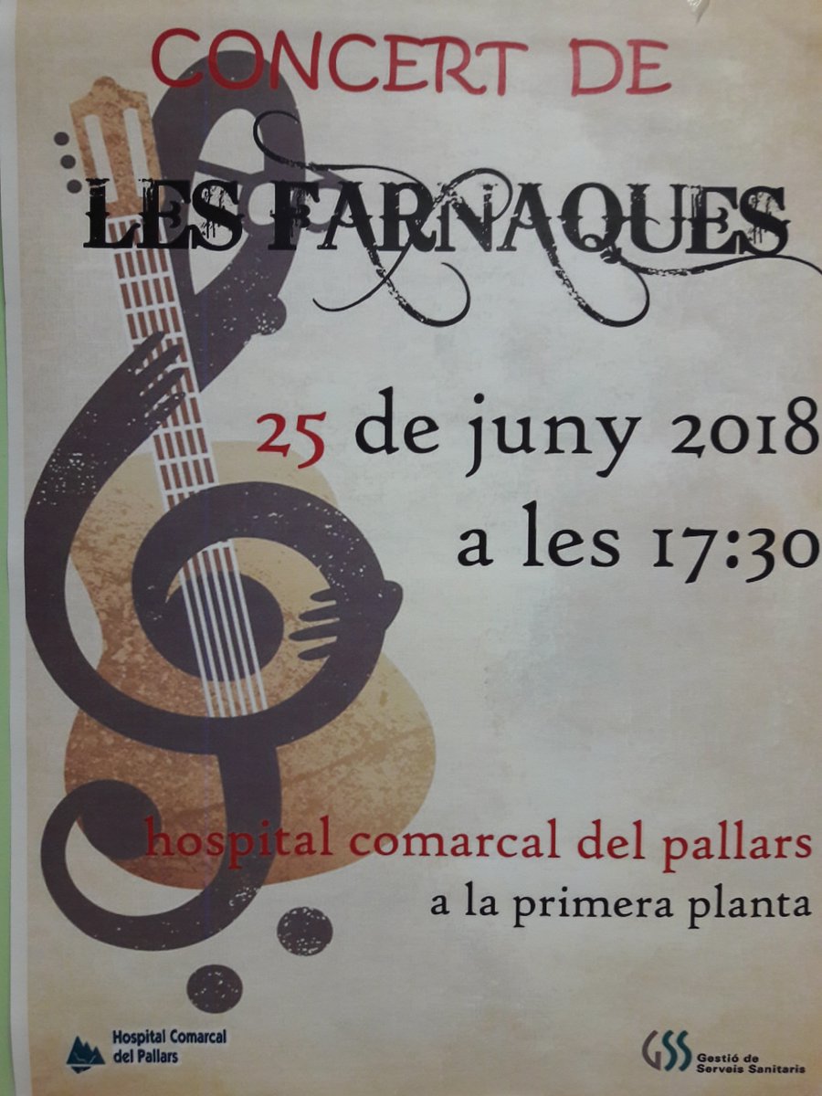 PerezCapellades's tweet photo. Recital de música i veu per a pacients, famílies i professionals que ens vulguin acompanyar. #Hospitalpallars #HCP #Tremp #Pallarsjussà
@emilirv70 @CristinaSubias @edusangol https://t.co/8be9Oa4V1S