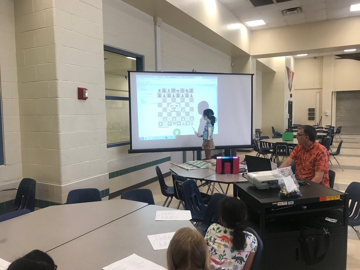 MsMclovesELA's tweet photo. Students teach each other about addresses in chess class! #SAGEsummerfun https://t.co/C4W0g8hU5h