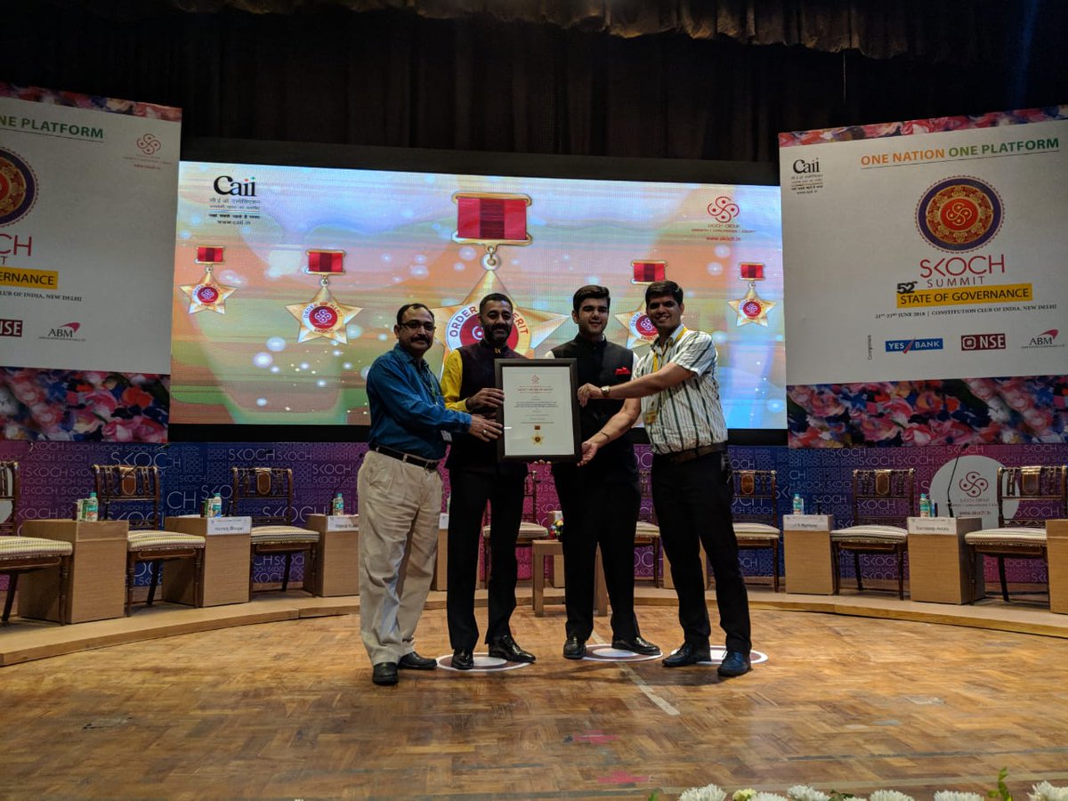 nhidcl's tweet photo. NHIDCL has been awarded Gold award by @skochgroup  for @INAM_Pro , INFRACON and Z-Morh #tunnel Project on 22-06-2018 at Constitution Club of India. https://t.co/NTnoB5zmX1