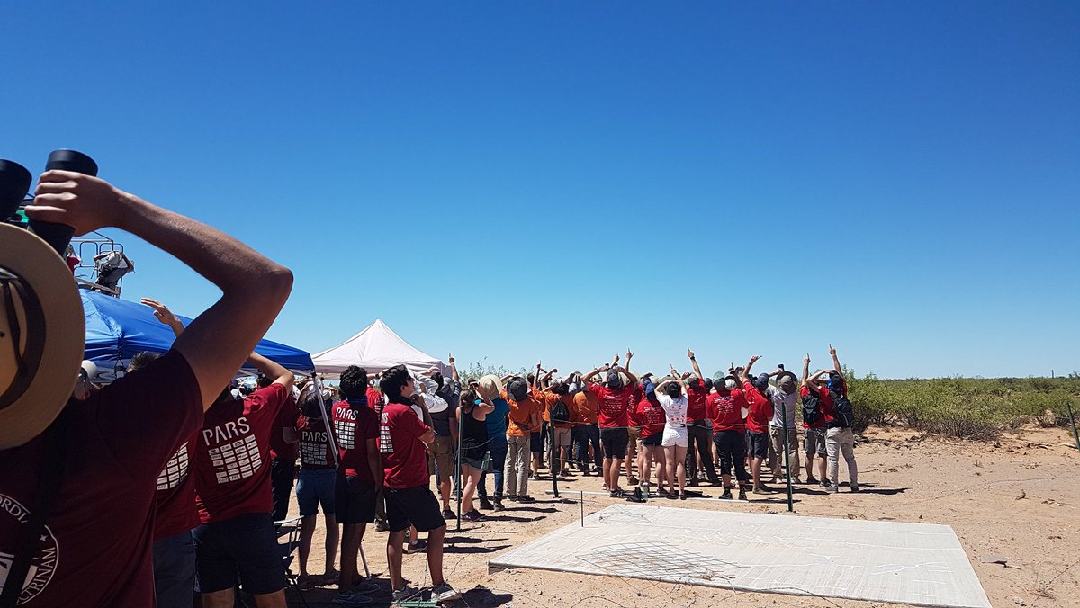 SpaceConcordia's tweet photo. SC rocket Supersonice was successfully launched and recovered @Spaceport_Cup! 

#SCRocketry #CanadianSpace #Concordia #Supersonice #SACup18 https://t.co/KcRaBbSsEq