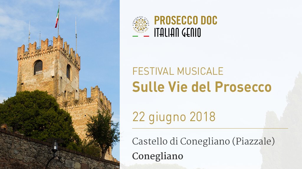 ProseccoDOC's tweet photo. Al via anche la seconda serata del Festival “Sulle Vie del Prosecco”, questa volta nella cornice del Castello di Conegliano dove il Maestro Juri Bashmet e i Solisti di Mosca suoneranno per la prima volta con i Solisti Veneti.  #ProseccoFestival https://t.co/o9XY8tTY5E
