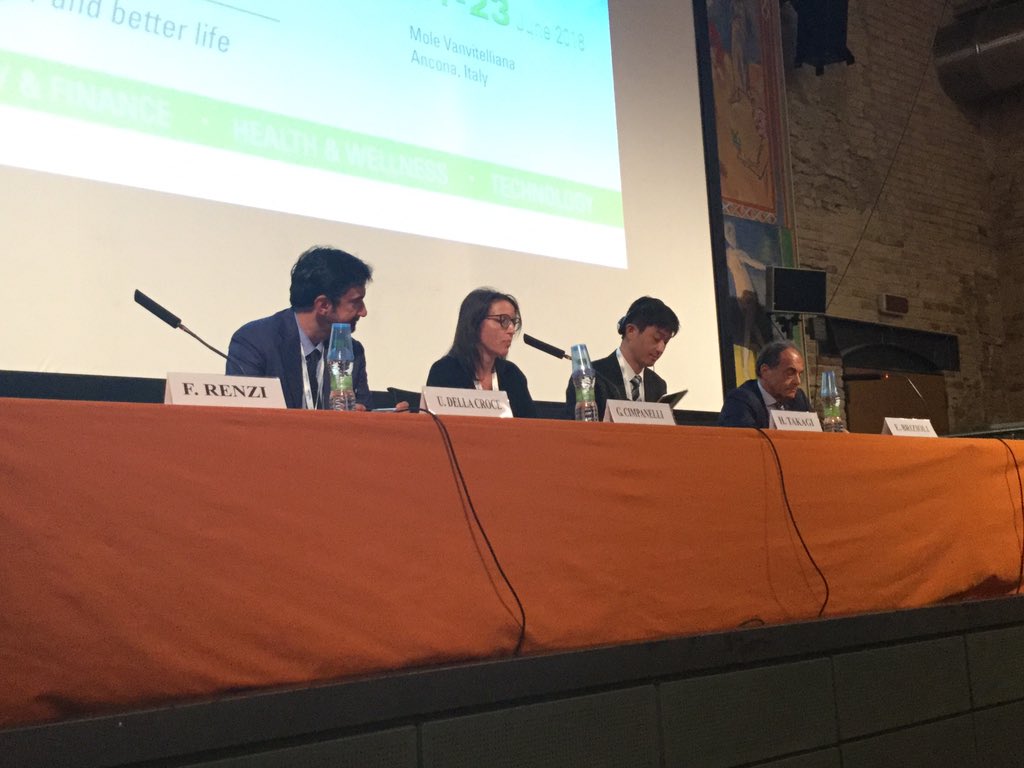 RobertoVjlla's tweet photo. Ugo Della Croce, science attachè, embassy of Italy in the United States, shares the view on the US R&D investments strategy at #InnovAging in #Ancona with @GiuliaCimpa and @hirotakagi @IBMResearch Tokyo. #AI #ResearchAndBusiness @fabrizio_renzi @issnaf https://t.co/JDnq2m2Xwm
