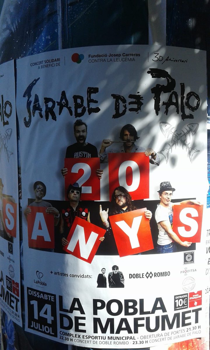 🌞Con el verano...🌞
¡Nuestro careto vuelve a aparecer en los carteles! (Aunque sea en pequeñito jajajaja)

Esta y otras fechas en: doblerombo.com
(Entradas e información)

<a href="/jarabeoficial/">Jarabe de Palo</a> <a href="/LACENTRALDC/">La Central De Comunicación (Oficial)*****</a> <a href="/RyRumbaPro/">RockyRumba Producs</a> <a href="/WarnerMusicES/">Warner Music Spain</a>