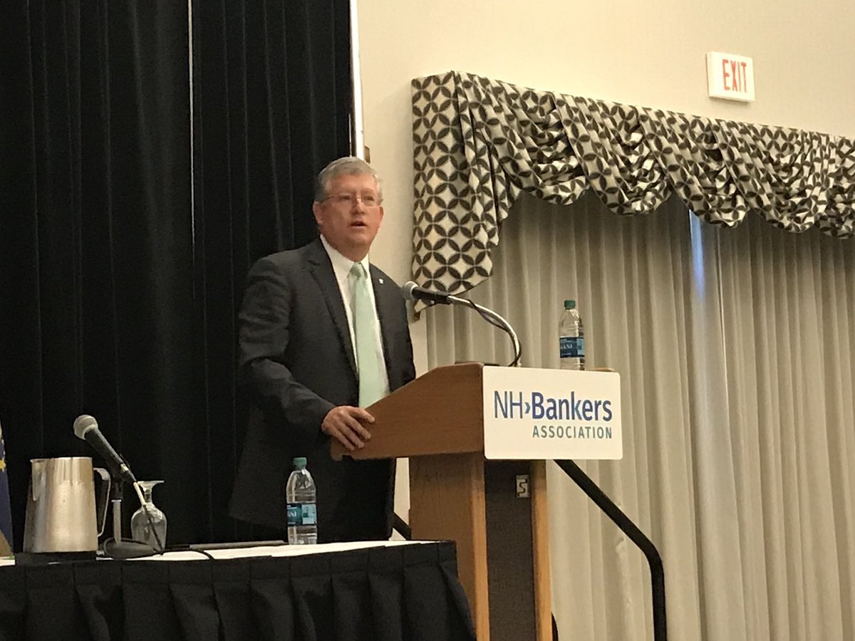 NHBANKERS's tweet photo. Jeff Szyperski Chair @ABABankers speaking to NH Bankers about impact of advocacy efforts of the banking industry #annualmeeting https://t.co/JLtzBf7YNu