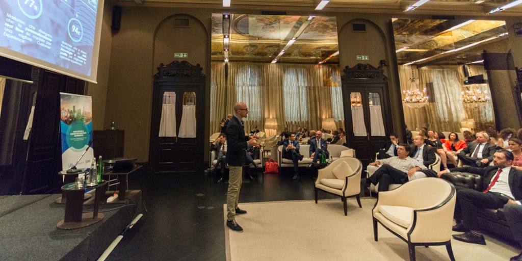 VALUELAB's tweet photo. Last night in Rome for the conference “Data Driven &amp; Connected Customer Experience”: Value Lab, @serijakala &amp; @sasitaly explained how enhanced customer profile, advanced #analyticalmodels and #omnichannel orchestration can improve marketing performance https://t.co/dBPnZ5qpfV