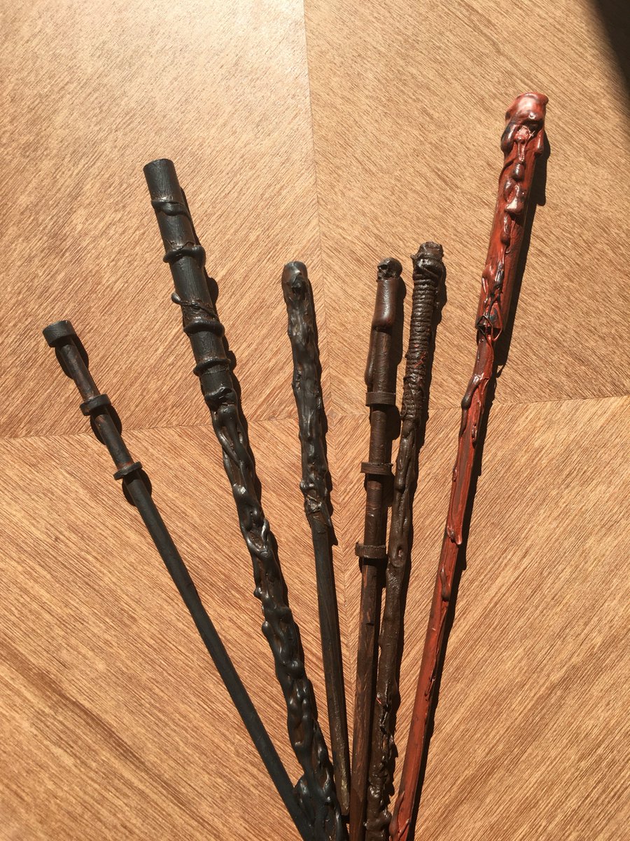 HaileyburyDT's tweet photo. A selection of Harry Potter wands for this weekend! https://t.co/pXQm2gDLkY