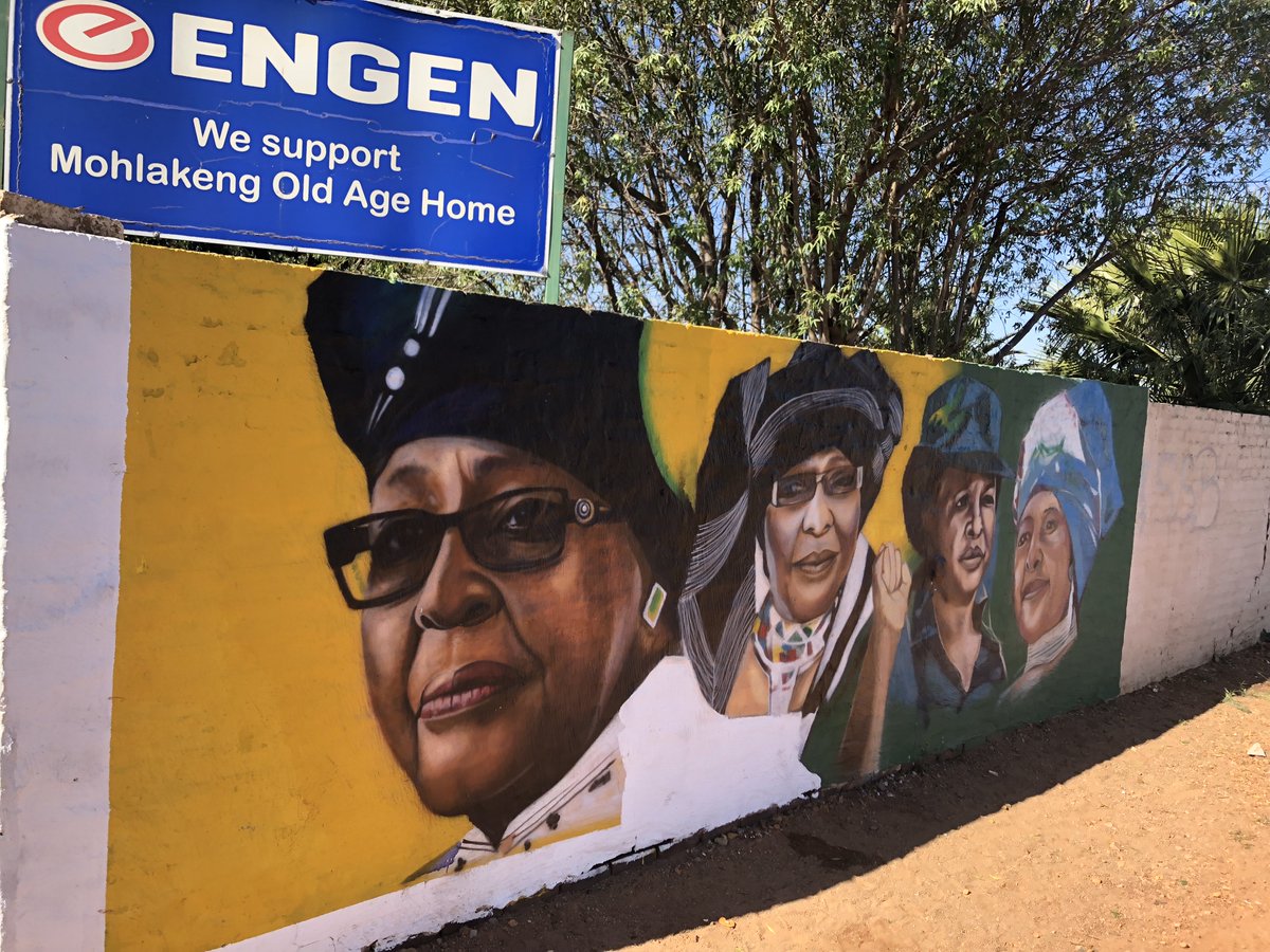 Radio702's tweet photo. [ICYMI] @Azania_ &amp; the 702 Truck of Love with Spar visited Mohlakeng Old Age Home in Randfontein earlier today - https://t.co/BjnZBAXSU8 #702TOL https://t.co/A74wj7JJjZ