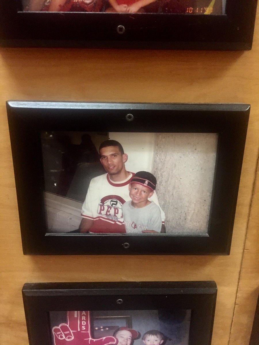 jspalding79's tweet photo. My lil man’s photo still up on the wall of fame at the #cardinalcafe #funtimes https://t.co/GVjnqpJYRM