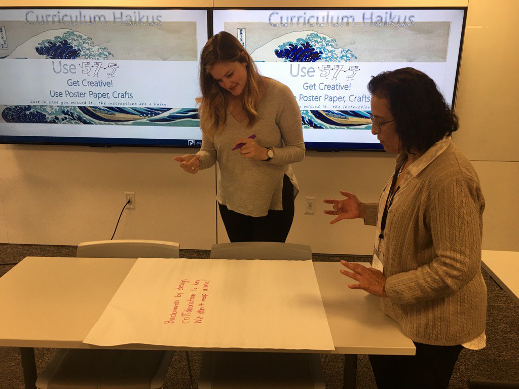 AmberVillaZang's tweet image. Deep thoughts &amp;amp; #curriculummapping. Composing curriculum haikus @RubiconAtlas #rubiconpd @AmyMeyers_12