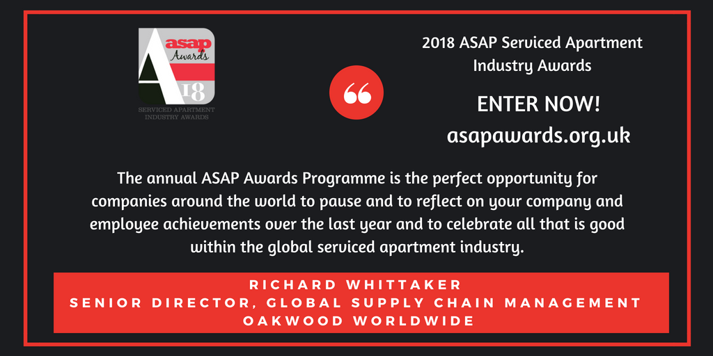 ASAPThe's tweet photo. There are many reasons to enter the @ASAPThe 2018 Serviced Apartment Industry Awards.  Enter your company now at https://t.co/GMZDENk0LY #asapawards #CelebrateExcellence #servicedapartments #corporatehousing #extendedstay https://t.co/PTnuKCN8Bo