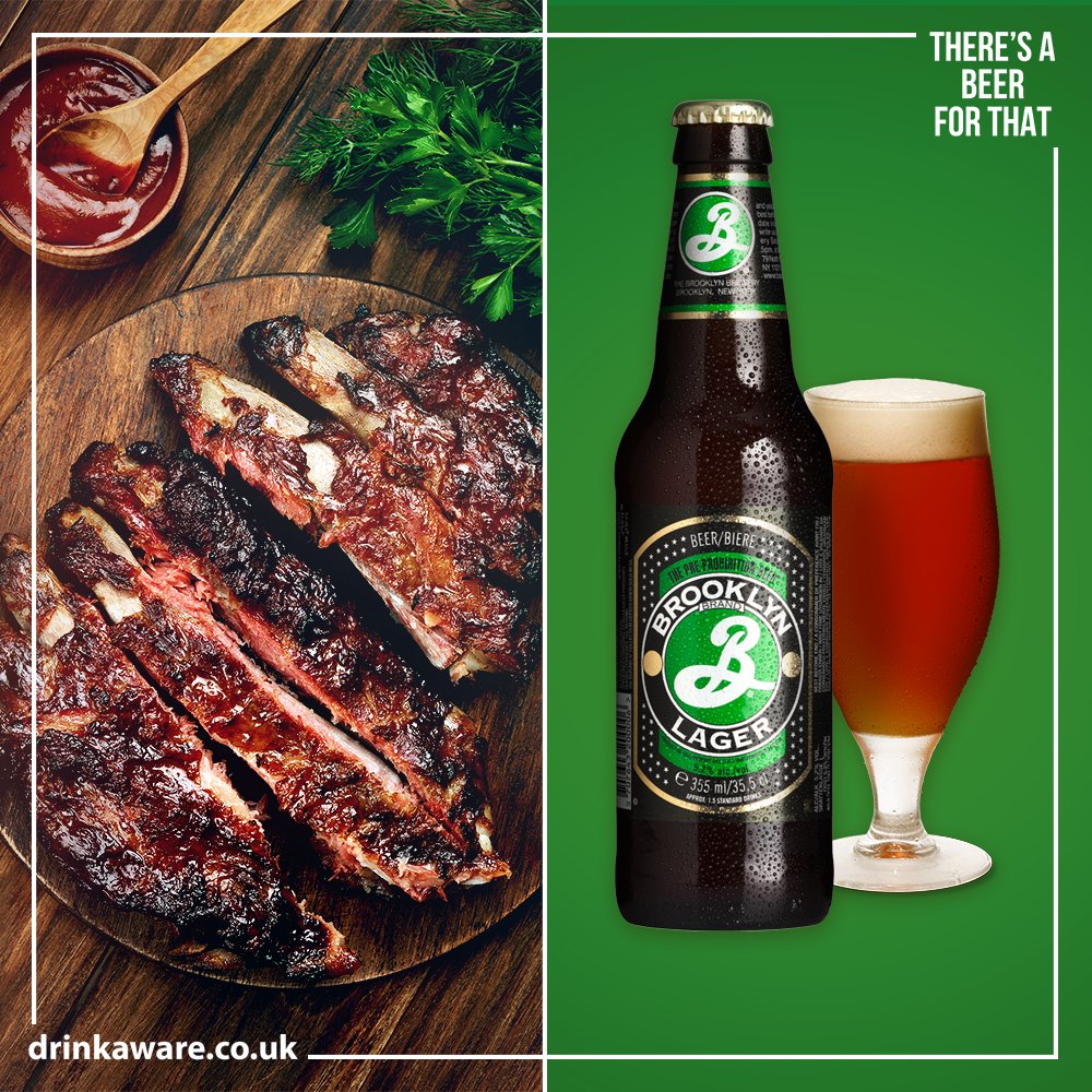 This weekend try a fresh and floral amber lager with your barbecue ribs.