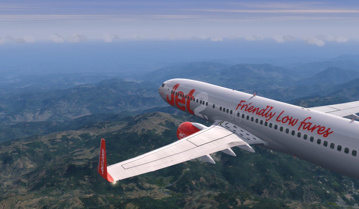 PilotFly04's tweet photo. Today we flew from the heart of Yorkshire, Leeds, down to sunny Spain, in Barcelona with @vEXSeu 🇬🇧🛫🇪🇸 #P3Dv4 #UK2000 #Aerosoft #PMDG https://t.co/0s4Pixjwtz