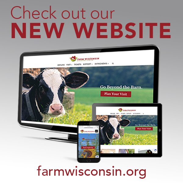 FarmWisconsin's tweet photo. Our new website is NOW LIVE! Check it out https://t.co/WIkb5o4j0P #farmwisconsin #wisconsintourism https://t.co/sknxtzKiLO
