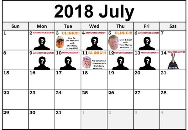 We have your next three weeks planned with the #GPCGC coming up on July 14th! #Clinics #GPCC ⛳️