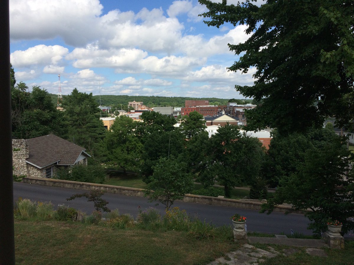 The best view in Neosho -- ⁦<a href="/CrowderCollege/">Crowder College</a>⁩ patron Judy Smith's front porch.