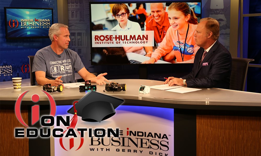 RoseHulman's tweet image. Girls make up 62% of this week&apos;s Connecting With Code morning sessions. Learn more about this fast-growing kids summer program at Rose-hulman on Inside INdiana Business with @GerryDick tonight at 7:30 on @wfyi #softwarecode  #IIBTV #RoseHulmanGetsMe