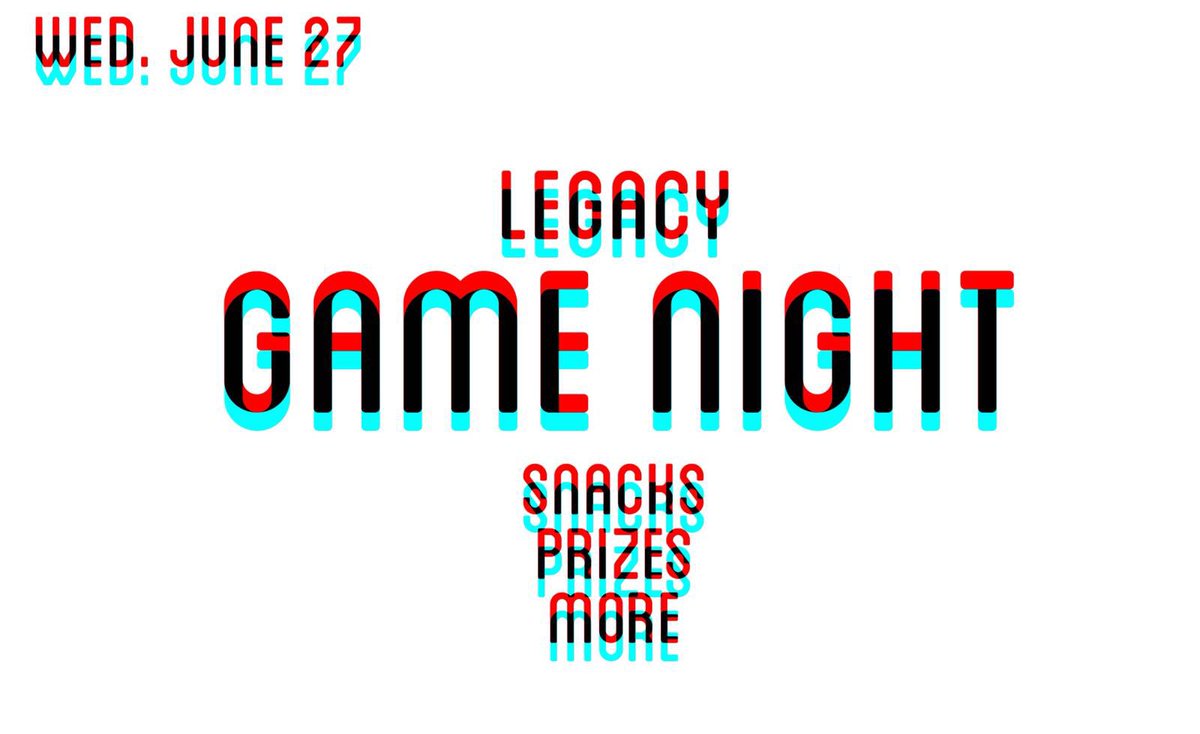 legacyboca's tweet photo. Anyone else excited because the weekend is finally here?! We hope you have the best Friday, fam!! Get ready because Game Night is only a few days away!! 
____
Tell your squad and meet us there! 🕹🎮😎 https://t.co/hC5iYaDag9