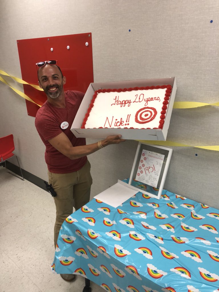 PMBP_Abby's tweet photo. He’s worked at Target for more than half of his life! #T1951 #bestteaminretail https://t.co/H39SSJnnkT