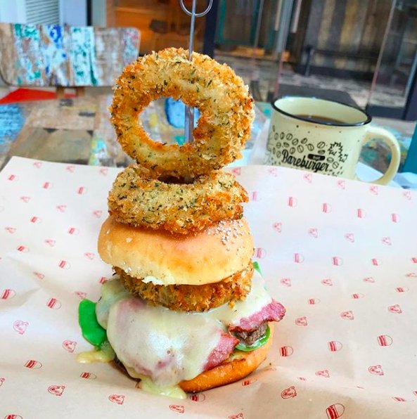 Tell me this burger doesn't look amazing! Try it for yourself at #BareBurger