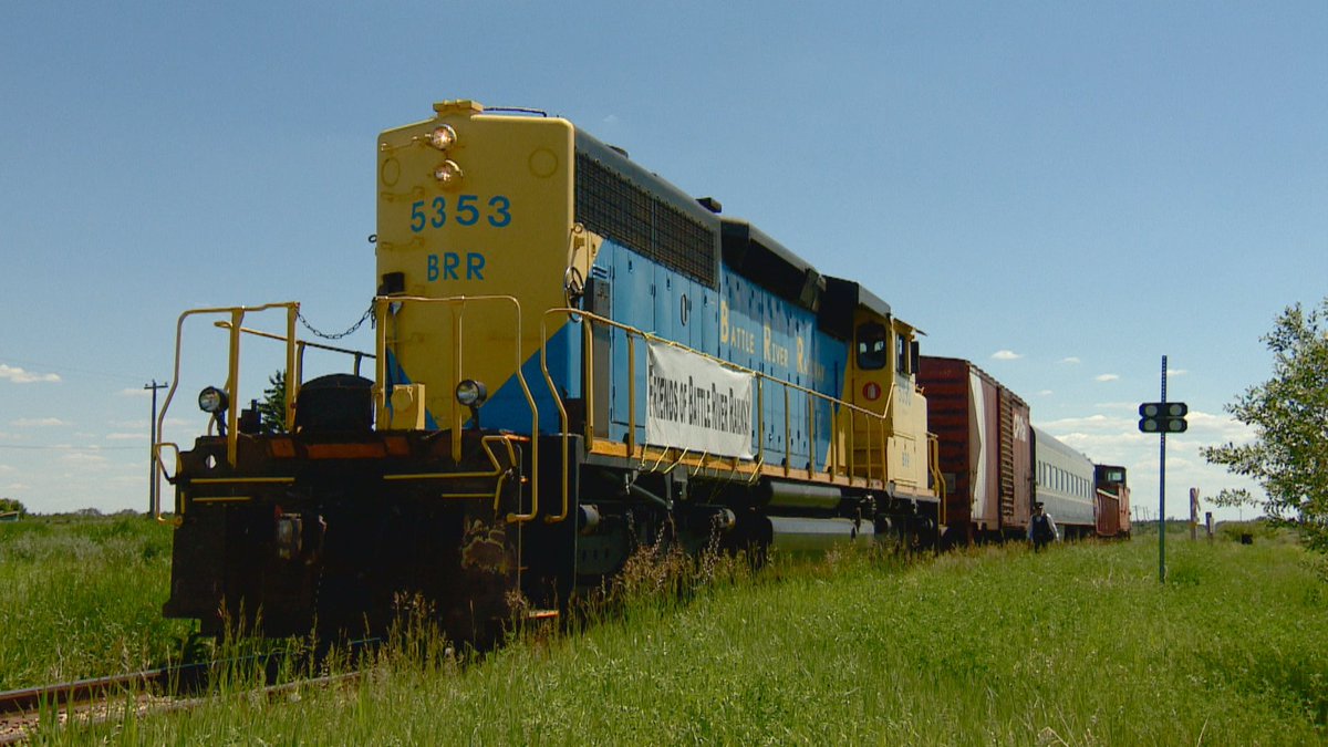 AdrienneLambCBC's tweet image. In the Monopoly game that is life these Alberta grain farmers never banked on owning a railway. Now they're running a tourist attraction where you can hop aboard. We're sharing the tale of the Battle River Railway on Saturday at 10 a.m. on @CBCEdmonton TV.