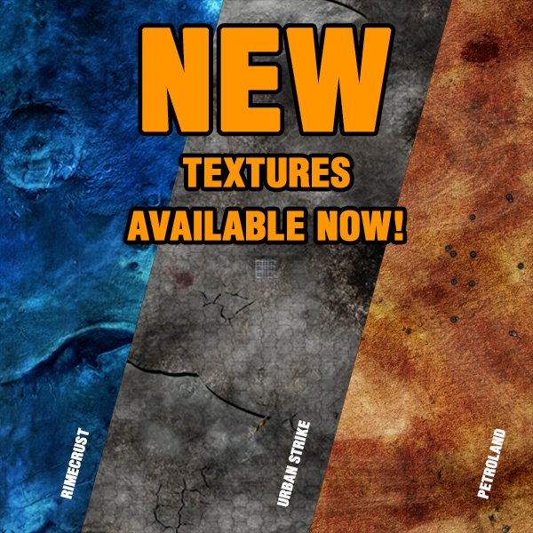 matsbymars's tweet image. Mats by Mars Newsletter: June 2018 - mailchi.mp/280ac5d14d2d/m…
Gasland texture is here! 2 new designs for Warhammer 40k and Age of Sigmar are also available!
